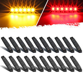 Partsam amber LED marker light with smoked lens for side marker installation