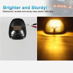 Partsam amber LED markers help warn other drivers during night driving.