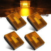Partsam amber side-marker light with reflex for trailer visibility.