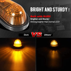 Partsam Amber Teardrop Cab Light universal 12V compatibility on trucks