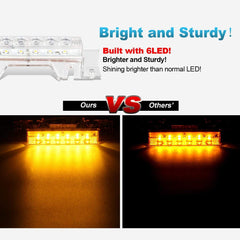 Partsam amber truck marker light enhances night driving without glare.