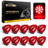 Partsam beehive cone light, 2-inch red trailer marker, enhances nighttime visibility.