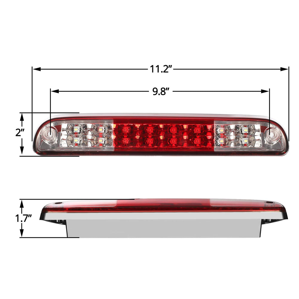 Partsam brake light in action during braking enhances visibility to other drivers