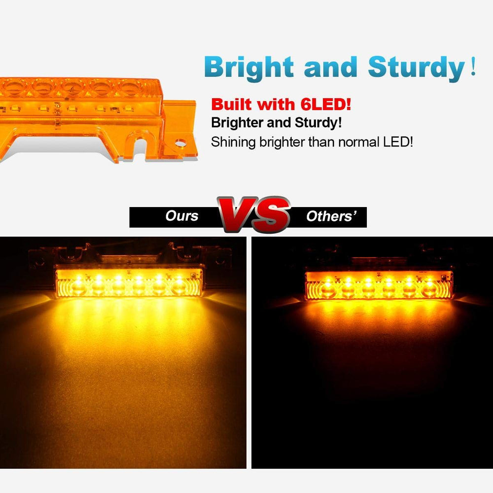 Partsam cab marker light 12V trucks compatibility supports easy replacement.