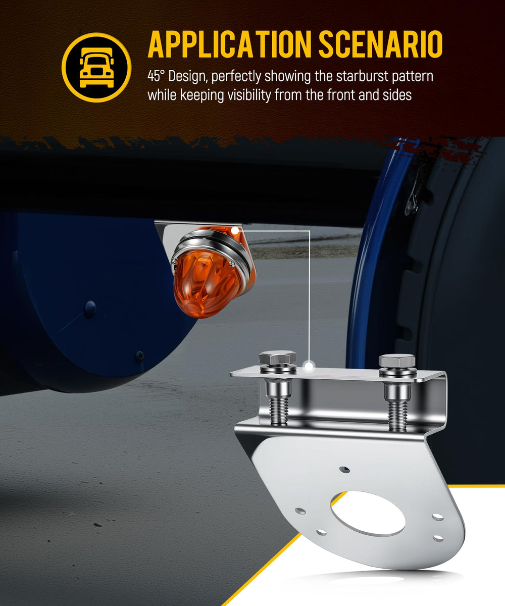 Partsam clamp-on frame bracket enabling easy no-drill installation on trucks