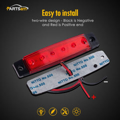 Partsam DOT-approved trailer light for trucks and RVs.
