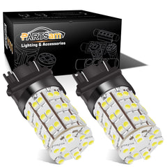 Partsam DRL bulbs with 60 LED for bright 6000K xenon white daytime visibility