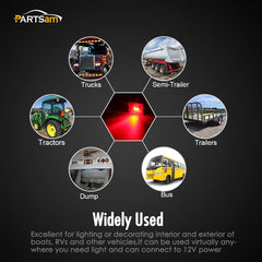 Partsam durable stud-mounted trailer light built for road use.