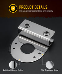 Partsam two-pack brackets simplify mounting watermelon lights without drilling