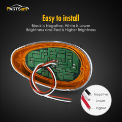 Partsam Freightliner-compatible sleeper cab light fits standard mounting for quick upgrade.