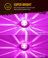 Partsam purple watermelon light lens close-up showing glass design