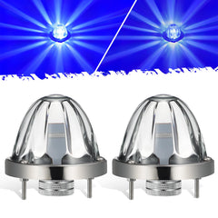 Partsam Glass Watermelon Lights side-marker with bezel improves truck visibility.