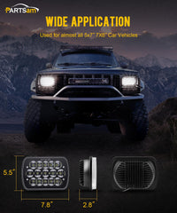Partsam H6054 dual beam operation in high and low beam mode