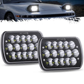 Partsam H6054 LED headlights front view for 7x6 fit improves night visibility
