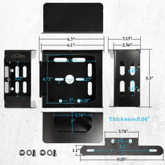 Partsam mounting screws included ensure quick, durable installation.