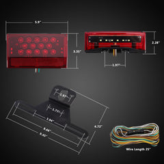 Partsam IP68 submersible trailer light suitable for wet environments