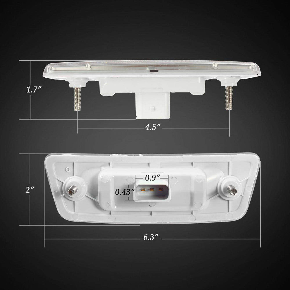 Partsam Kenworth T880 RH side marker light with weather-resistant housing