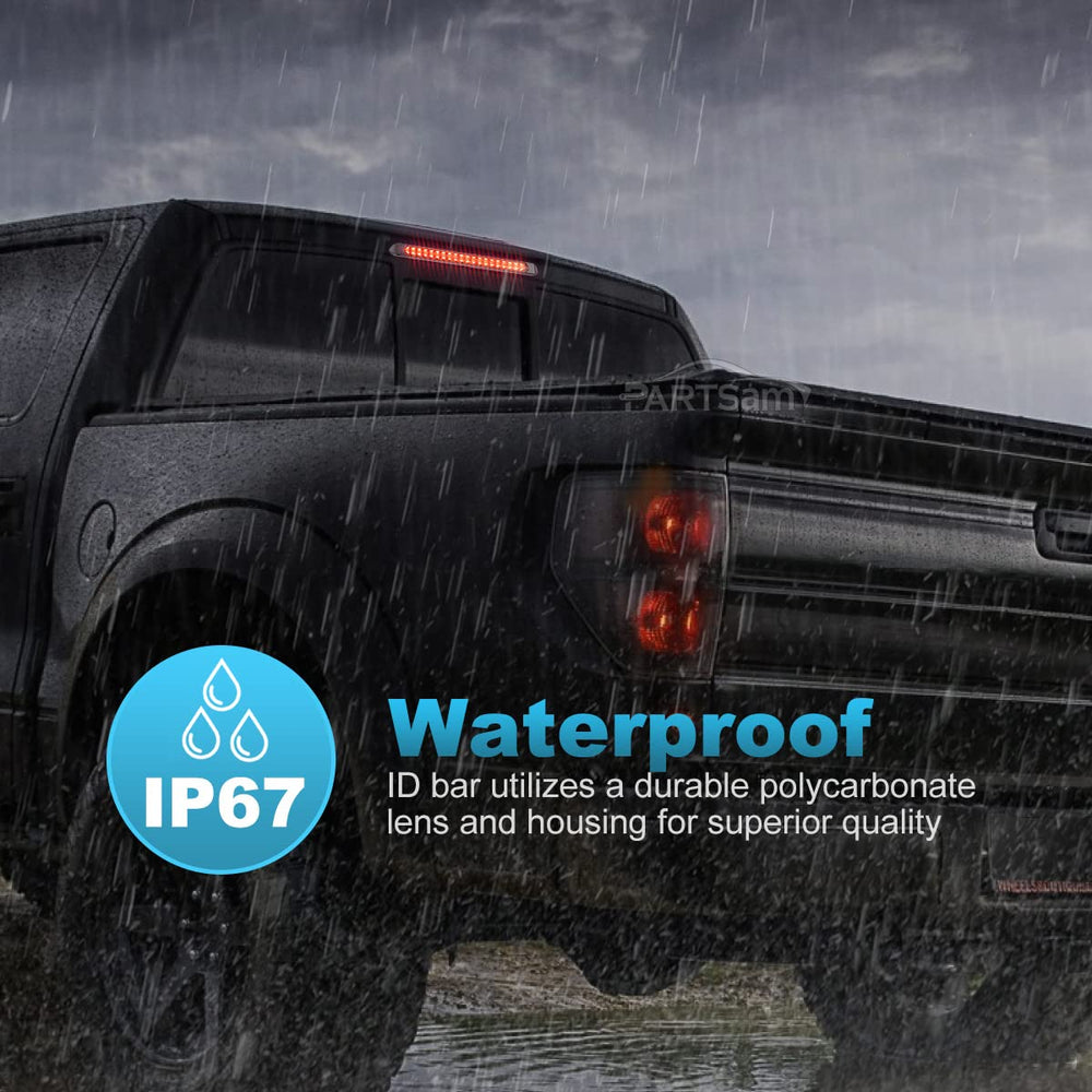 Partsam 40-LED red light bar delivers strong signaling in any weather.