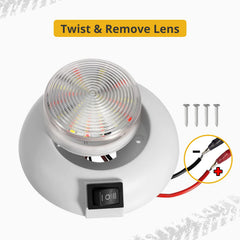 Partsam interior dome light for boat or RV, suitable for cabins and compartments.