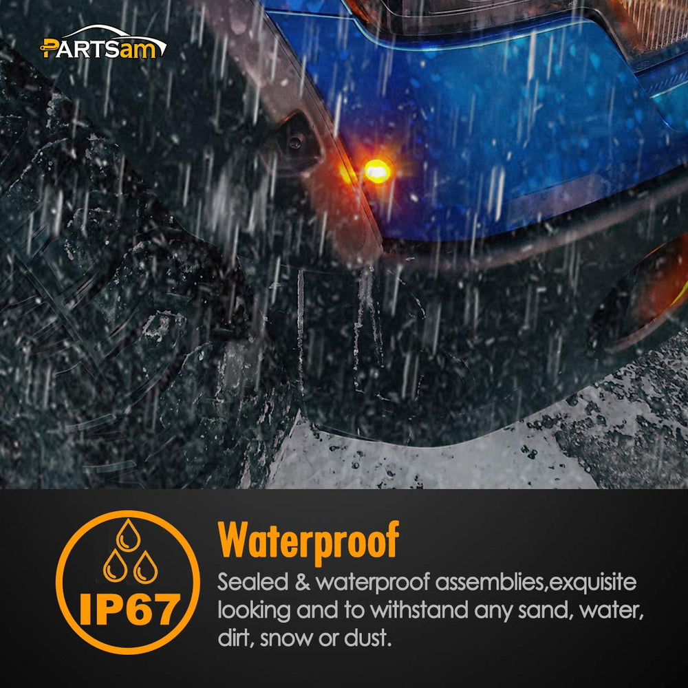 Partsam 3/4-inch diameter light designed for 12V vehicles