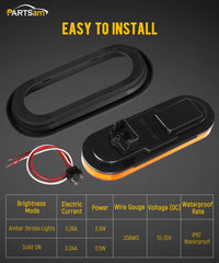 Partsam trailer light IP67 weatherproof design withstands rain