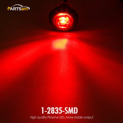 Partsam red side marker light for versatile installation
