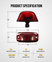 Partsam bright cab lights help other drivers notice your vehicle in low light.