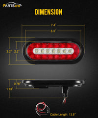 Partsam outer ring LEDs deliver strong light distribution and modern appearance.