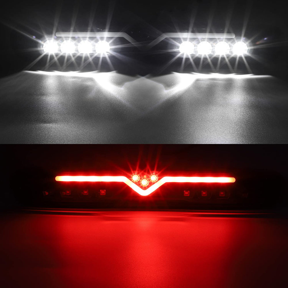 Partsam rear cab roof center lamp closeup with smoke lens