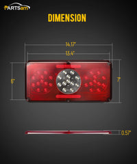 Partsam two-pack trailer lights ready for RV or trailer upgrades.