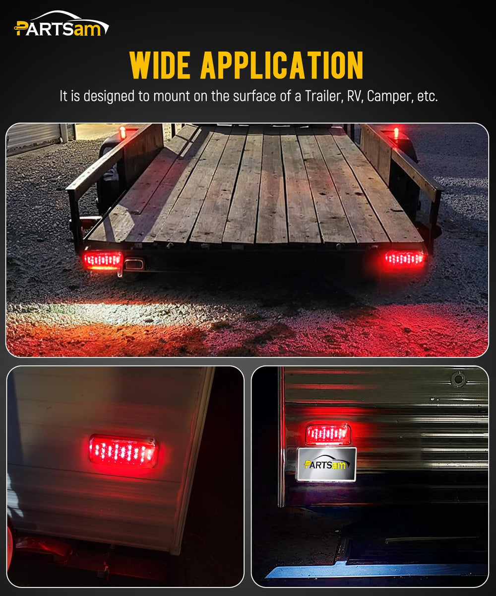 Partsam dimensions of 8 5/8 by 3 7/8 inches fit on trailers.