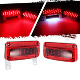 Partsam left-side rectangular LED trailer light for clear stop signals.