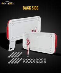 Partsam license-bracket compatible light for clean trailer installation.
