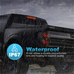 Partsam RV brake light with red lens improves visibility during stops.