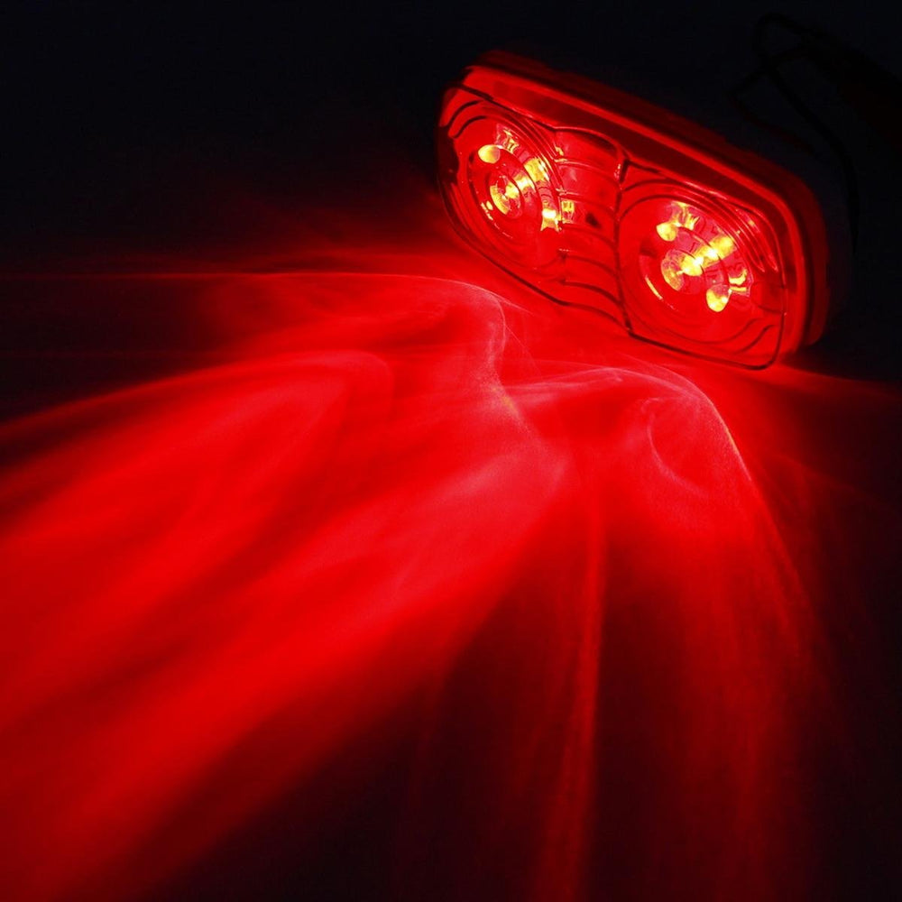 Partsam red marker light for RVs fits standard mounting holes
