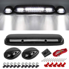 Partsam white 30 LED cab marker light with smoke lens for Silverado/Sierra