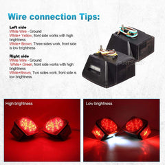 Partsam submersible square LED trailer light with waterproof seal for submerged trailer use.
