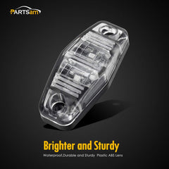 Partsam surface-mount LED trailer light suitable for 12V vehicles.