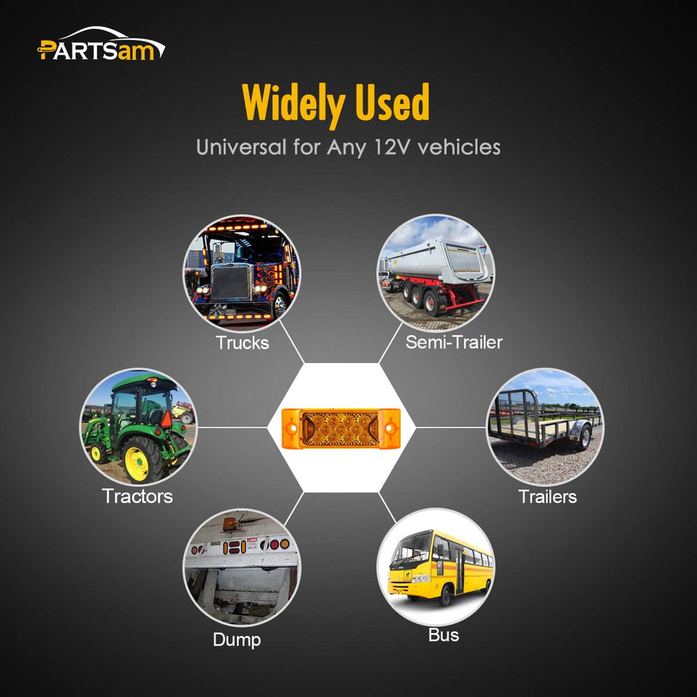 Partsam surface-mount 12V marker light provides flexible installation