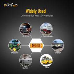Partsam surface-mount 12V marker light provides flexible installation
