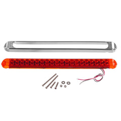 Partsam red LED light bar improves trailer signaling for night-time safety.