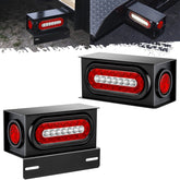 Partsam trailer light box left welded for permanent, rugged rear lighting