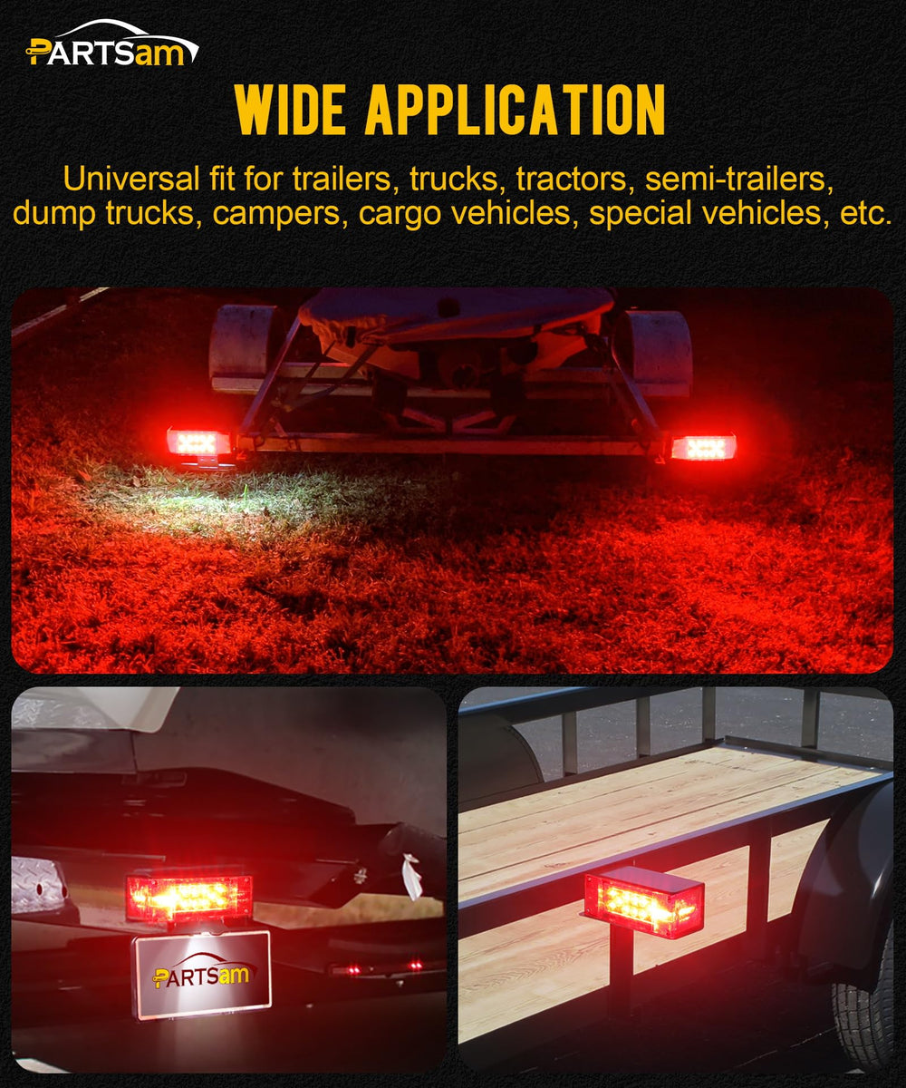 Partsam two-light package enables quick, reliable trailer rear lighting setup.