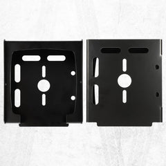 Partsam trailer tail light mounting box right in black steel for durable mounting