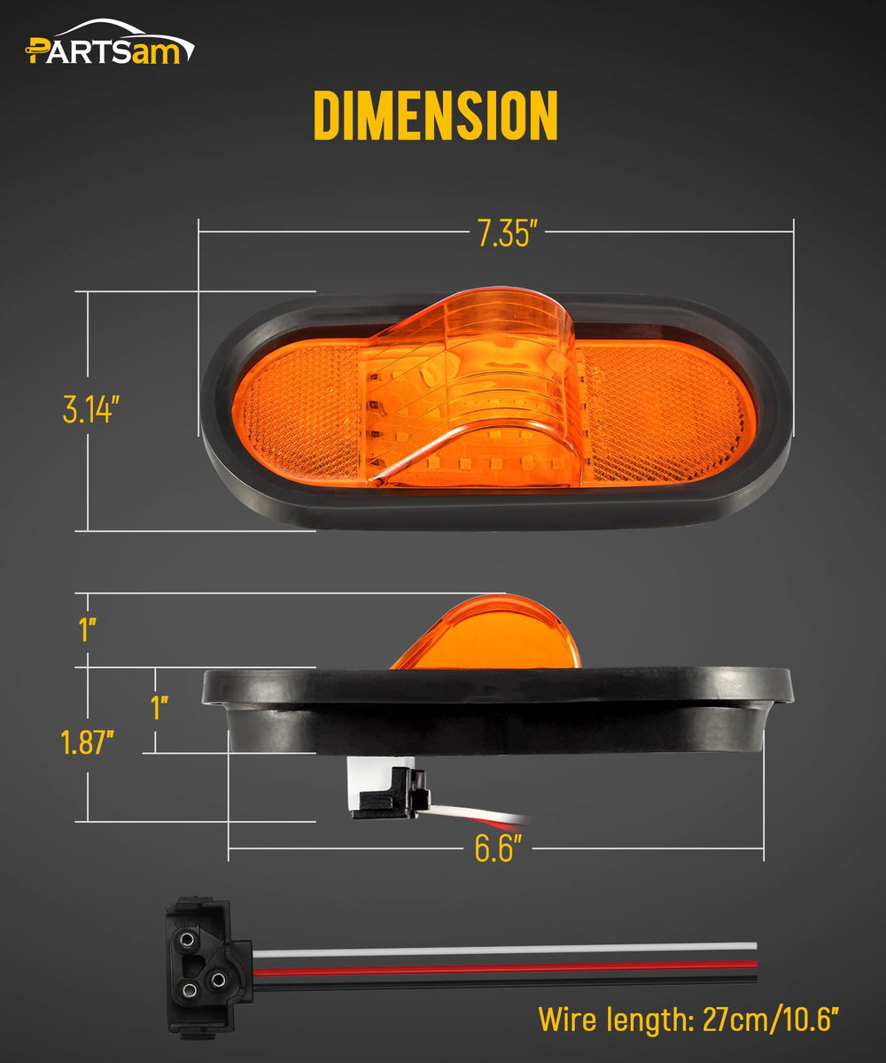 Partsam mid-ship marker enhances daytime and nighttime visibility safely