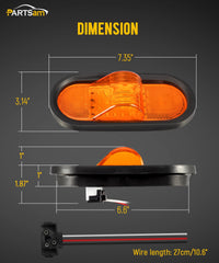 Partsam mid-ship marker enhances daytime and nighttime visibility safely