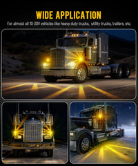 Partsam universal 10-30V compatibility fits Peterbilt and Freightliner fleets