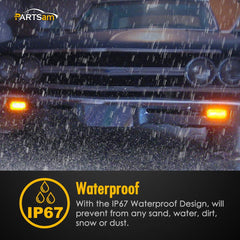 Partsam universal 12V trailer lamps fit most vehicles.