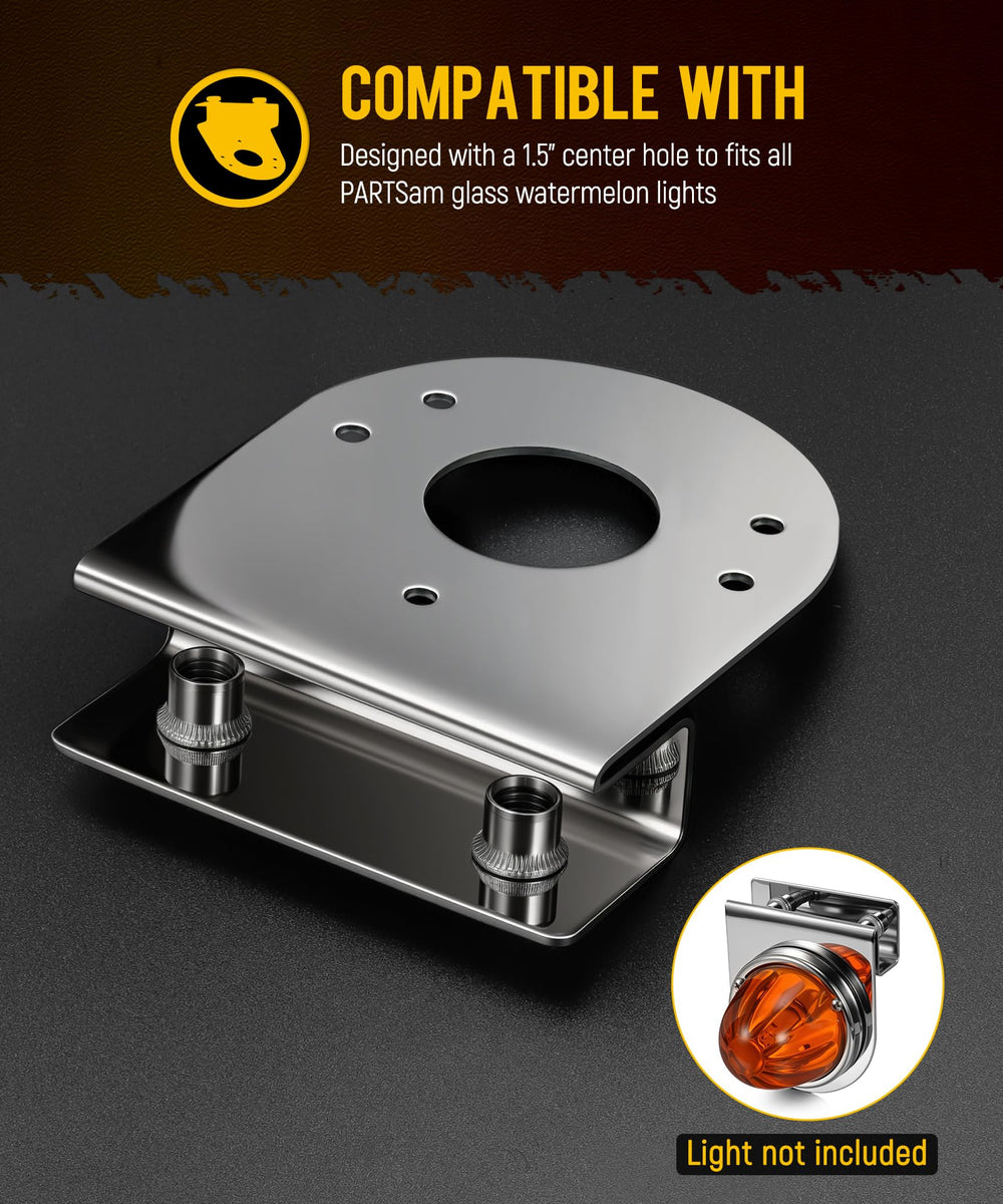 Partsam universal-fit brackets enhance semi-trucks and pickups with glow