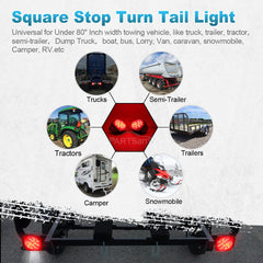 Partsam universal trailer light suitable for boat, camper, RV and more